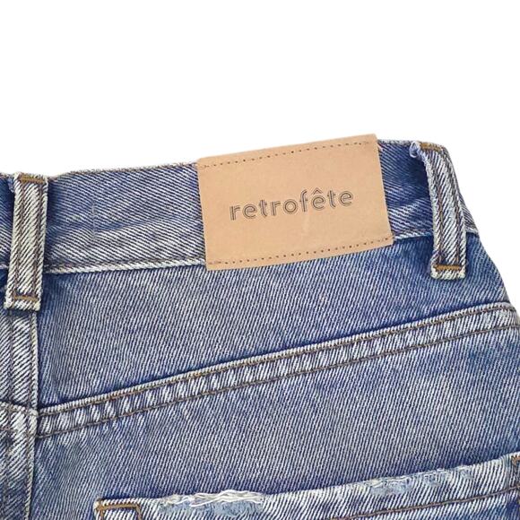 Retrofete Chris Jeans Destroyed Distressed Ripped Denim in Zephyr - Picture 9 of 12